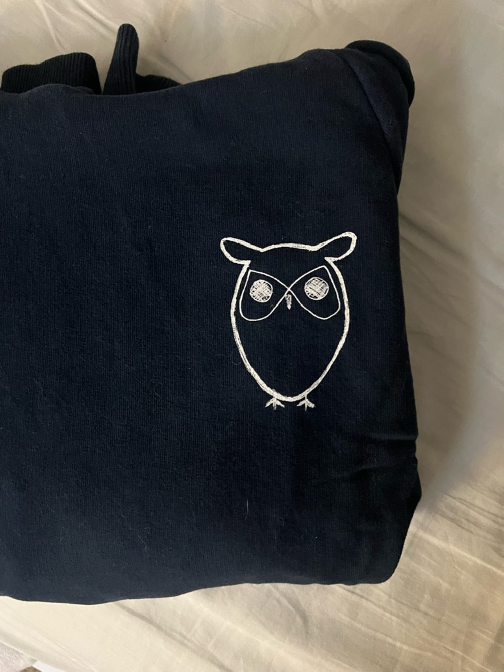 Men's Navy Hooded Sweatshirt Knowledge Cotton Apparel - Picture 2 of 4